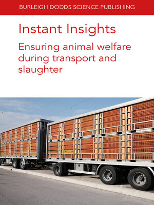 cover image of Ensuring Animal Welfare During Transport and Slaughter